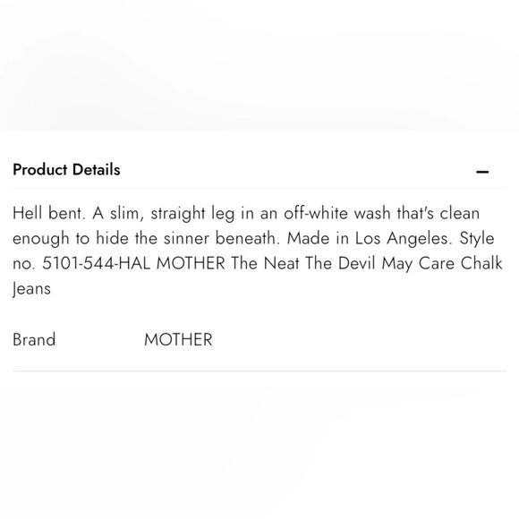 MOTHER The Neat The Devil May Care Chalk Jeans in White - Picture 11 of 11